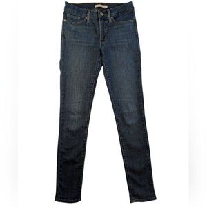 Levis Classic Dark Blue Womens Skinny Jeans